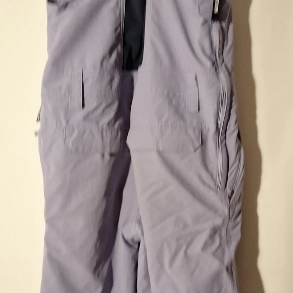 Girls Bib Waterproof Insulated 10 lavender Snowsuit Overalls Burton - Picture 6 of 8